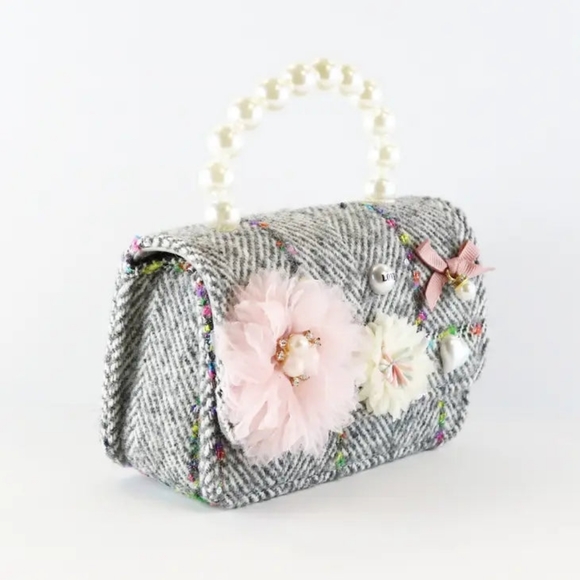 'Miss Vaughn' Grey Purse - Picture 2 of 4